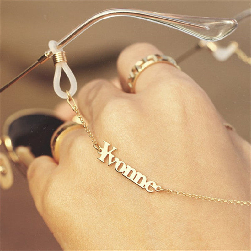 Stainless Steel English Name Custom Glasses Chain Stainless Steel English Name Custom Glasses Chain